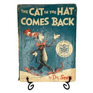 Vintage 1958 First Edition The Cat in the Hat Comes Back, Dr. Seuss HC, Dust Jkt